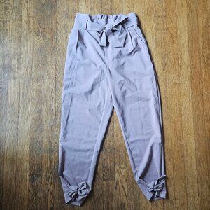 GRACE KARIN Womens Casual High Waist Pencil Pants with Bow-Knot Size M